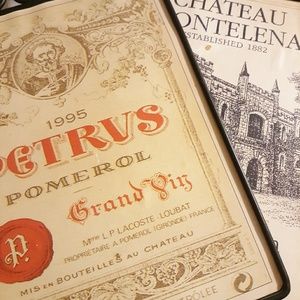 Framed Cast Iron Gin & Wine Signs